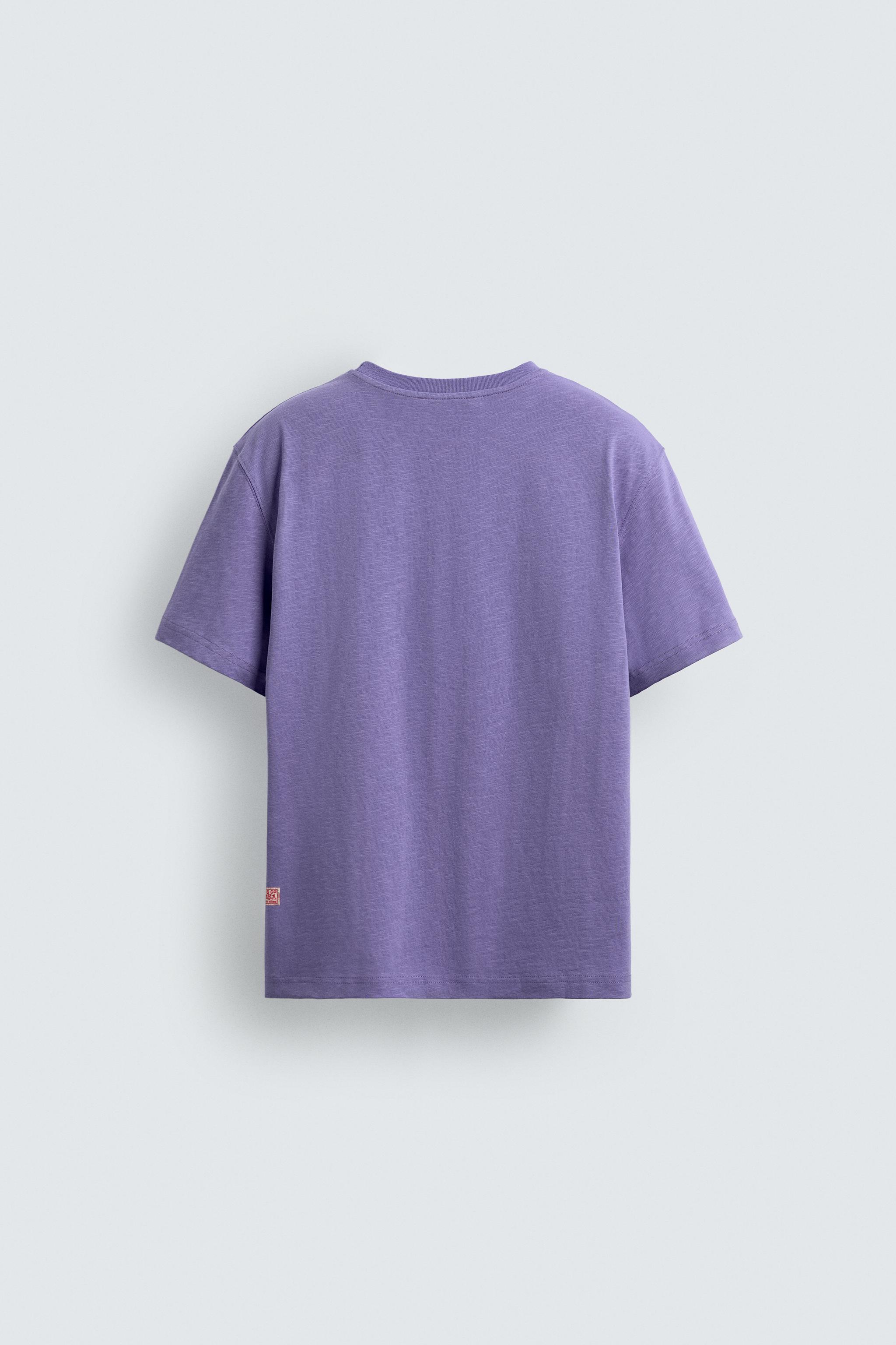 REGULAR FIT SLUB TEXTURE T-SHIRT
